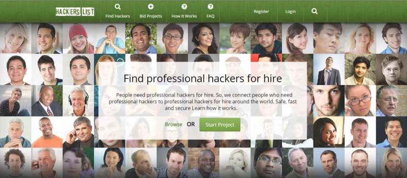 Find the perfect hacker for you on hacker's list